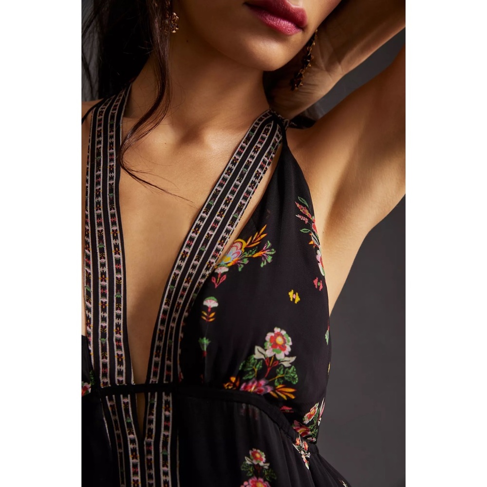 Anthropologie V-Neck Maxi Dress - Picture 2 of 8